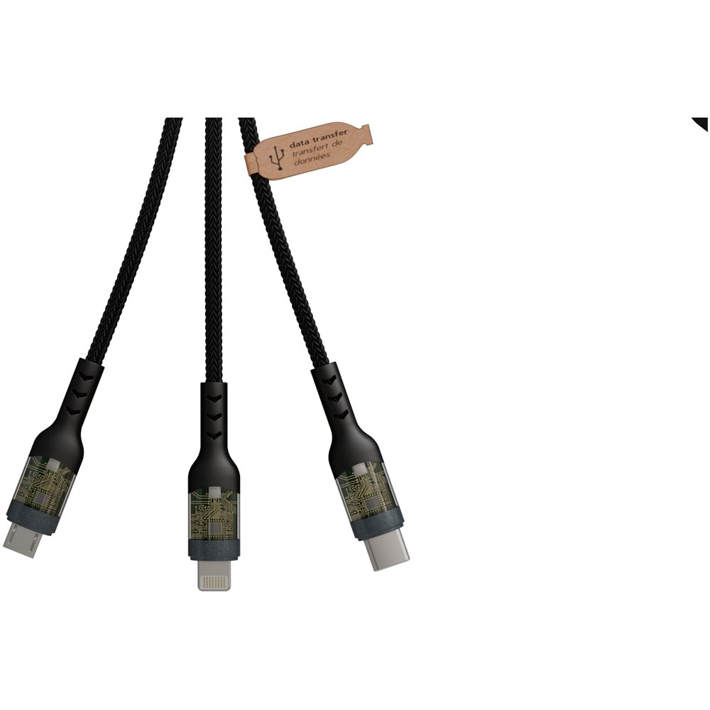 SCX.design O32 faltbare Telefonladestation mit 3-in-1 Ladekabel