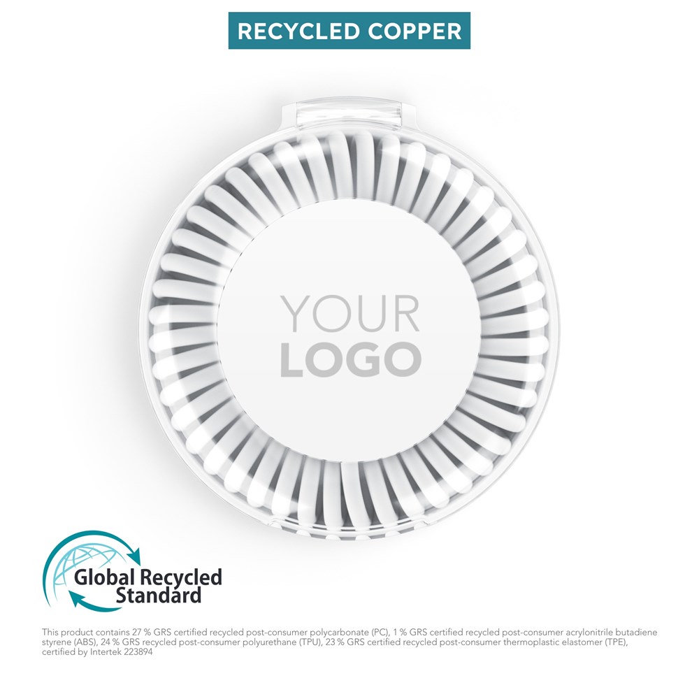 allroundo® eco - Das nachhaltige All-in-One Lade- und Datenkabel - Individuelle Pantone - Weiß