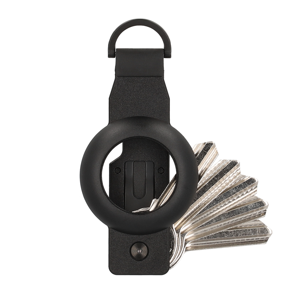 Key Organizer Aluminium AirTag Black